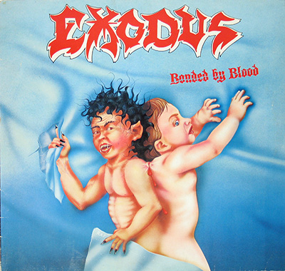 EXODUS - Bonded By Blood (1985, Netherlands)  album front cover vinyl record